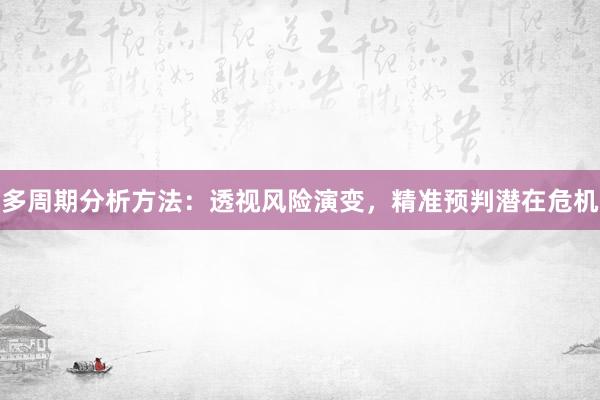 多周期分析方法：透视风险演变，精准预判潜在危机
